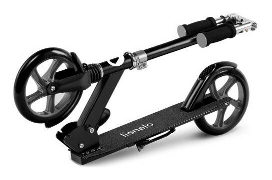 Дитячий самокат Lionelo Luca BLACK CARBON PINK