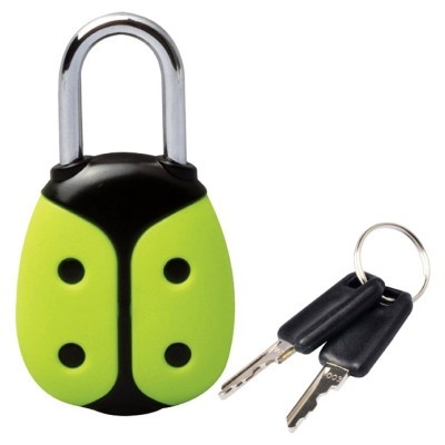 Munkees 3601 брелок-замок Padlock-Beetle green