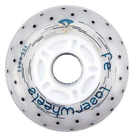 Колесо для роликів, що світяться Flying Eagle Lazerwheelz-Sparkle зелені 80 mm