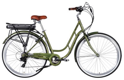 Велосипед уцінений з електроприводом 28" ST Dorozhnik eRETRO Vbr FR рама-19" 36B 13А*г 500Вт темно-зелений 2026