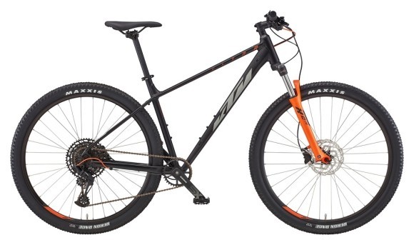 Велосипед KTM ULTRA FUN 29 " рама XL/53, чорний матовий (сіро-помаранчевий), 2022