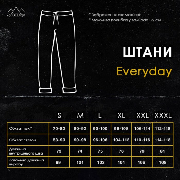 Чоловічі спортивні штани прямі Pobedov Everyday