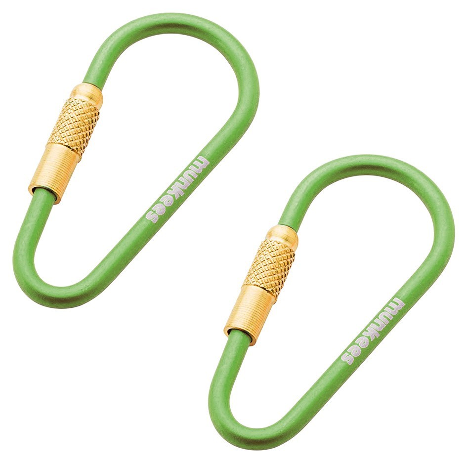 Munkees 3201 карабін Mini Link 3 мм x 48 мм (пара) grass green