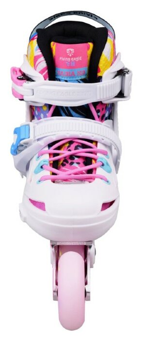 Дитячі розсувні ролики Flying Eagle ND Nadia біло-рожеві