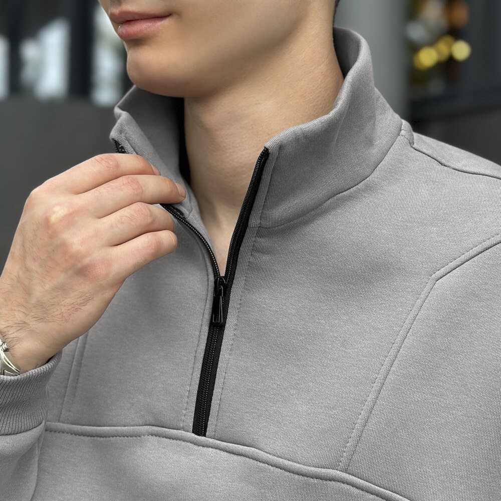 Сталевий спортивний костюм для чоловіків. Комплект осінь зима Pobedov Grand ЗИМА