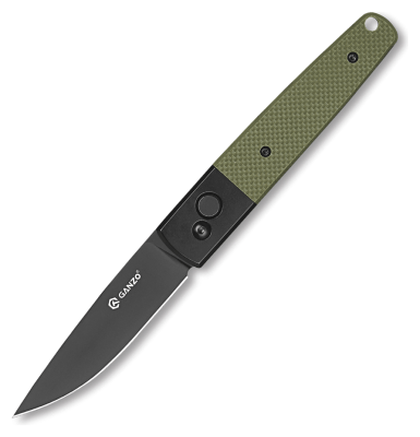 Ніж складаний Ganzo G721B-GR зелений, чорний клинок