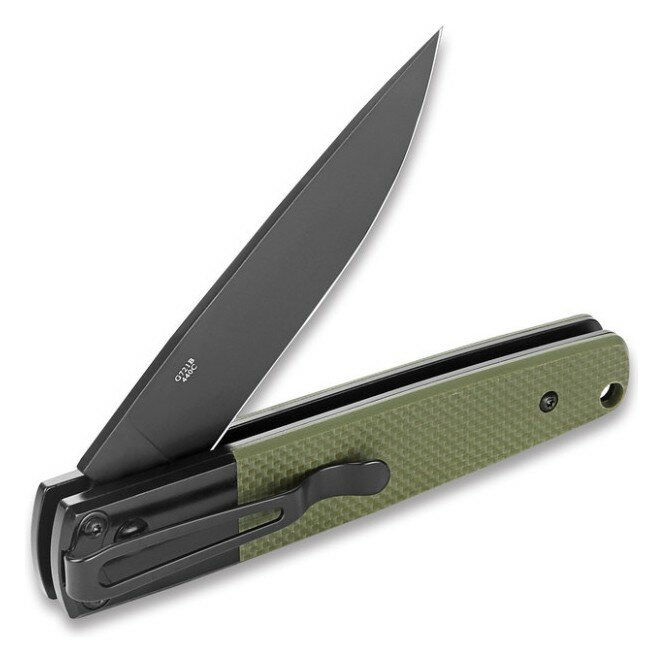 Ніж складаний Ganzo G721B-GR зелений, чорний клинок