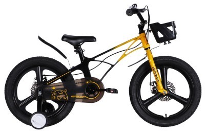 Велосипед MG 18" SPACE KID ANDROMEDA DD рама-10" жовто-чорний 2026