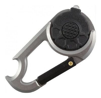 Munkees 1089 брелок-фонарик Carabiner LED with Bottle Opener NEW grey