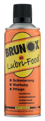 Універсальне мастило для харчового обладнання, спрей Brunox Lubri Food 400ml