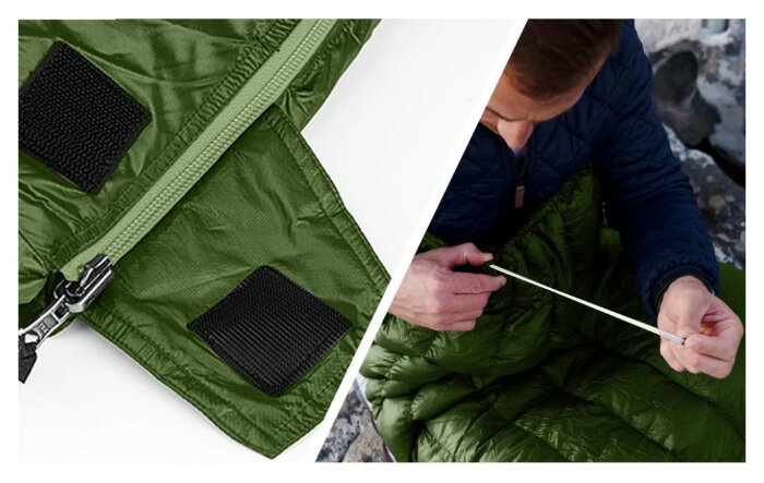 Спальний мішок з натуральним пухом Naturehike CWM295 CNK2300SD013, зелений