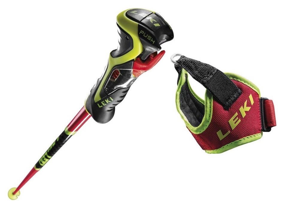 Палиці для гірських лыж Leki WORLDCUP RACING SL 115см Fluorescent red/black/neon yellow (65067481-WRH)