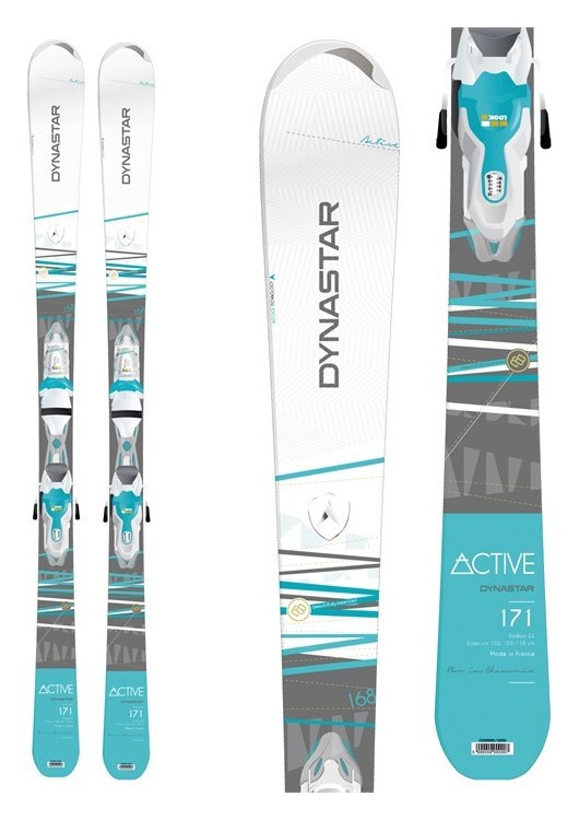 Лижі гірські (комплект) Dynastar ACTIVE XPRESS+XPRESS W 11 B83 153см White/grey/blue (DADCG01+FCDD051)