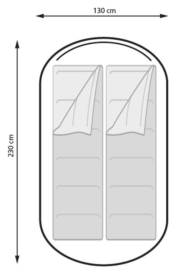 Намет туристичний Eurotrail PACKWOOD POP-UP Royal blue/charcoal (ETTE0791)