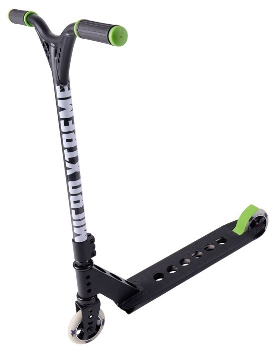 Самокат MICRO серії "Trixx & Ramp" - ЧОРНИЙ (до 100 kg, 2-х колісний, алюміній)