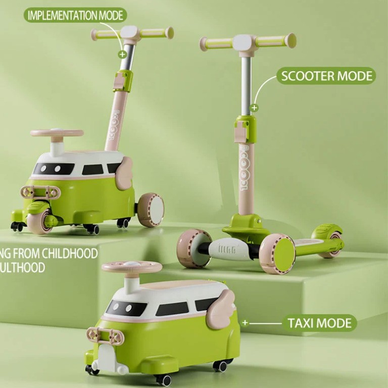 Вело скутер (809) Bavar Sport (салатовий)