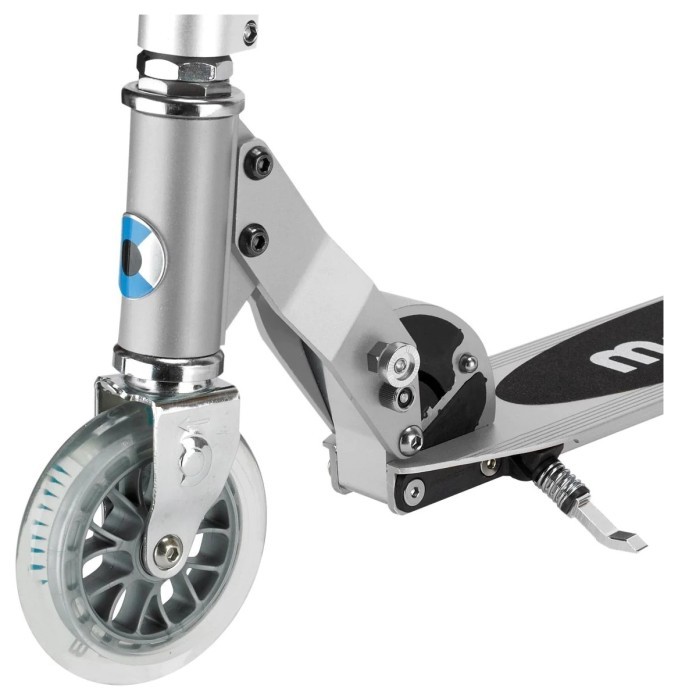 Самокат MICRO серії "Sprite" – МАТОВИЙ СРІБНИК (до 100 kg, 2-х колісний)