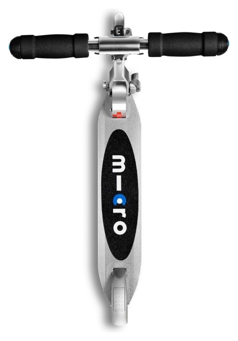 Самокат MICRO серії "Sprite" – МАТОВИЙ СРІБНИК (до 100 kg, 2-х колісний)