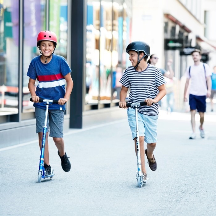 Самокат MICRO серії "Sprite" – МАТОВИЙ СРІБНИК (до 100 kg, 2-х колісний)