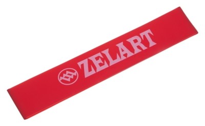 Стрічка опору LOOP BANDS Zelart FI-8228-2 (500x50,8x0,5мм, жорсткість XS), червона
