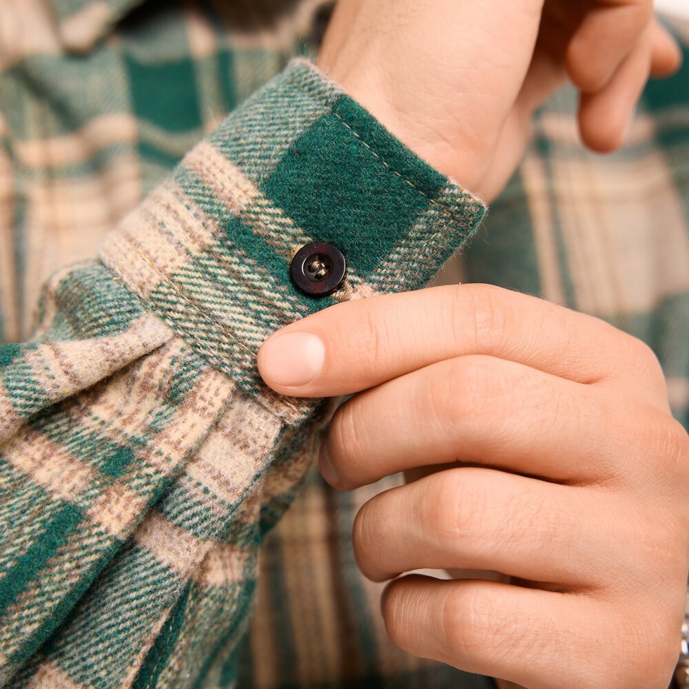 Сорочка в клітинку зелена. Чоловіча сорочка Pobedov Tartan в клітинку