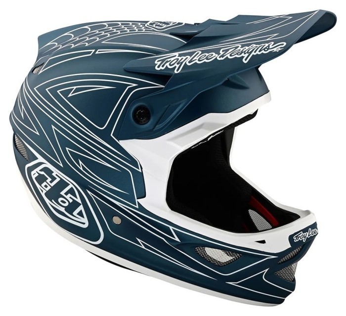 Вело шолом TLD D3 FIBERLITE HELMET SpiderStripe [Blue] XL