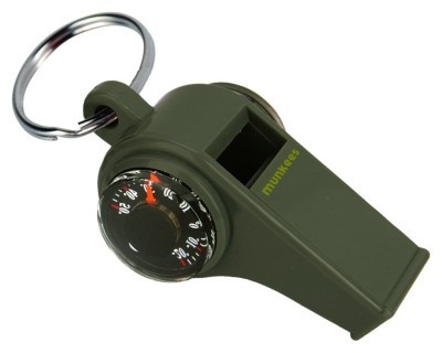 Munkees 3339 брелок-свисток 3 Function Whistle khaki