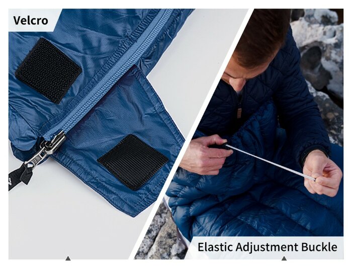 Спальний мішок з натуральним пухом Naturehike CWM295 CNK2300SD013, блакитний