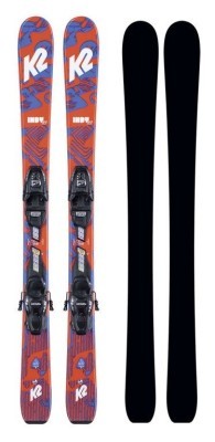 Лижі гірські комплект для підлітків K2 INDY 4.5+FDT JR 100см Red/blue/white (10E0808.209.1+10D1019.109.2)