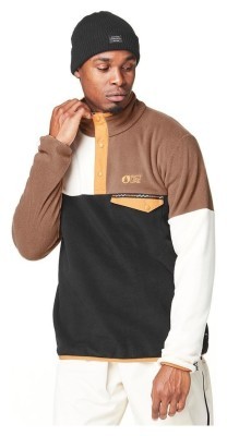 Picture Organic реглан флісовий Arcca black-vanilla-cocoa brown M