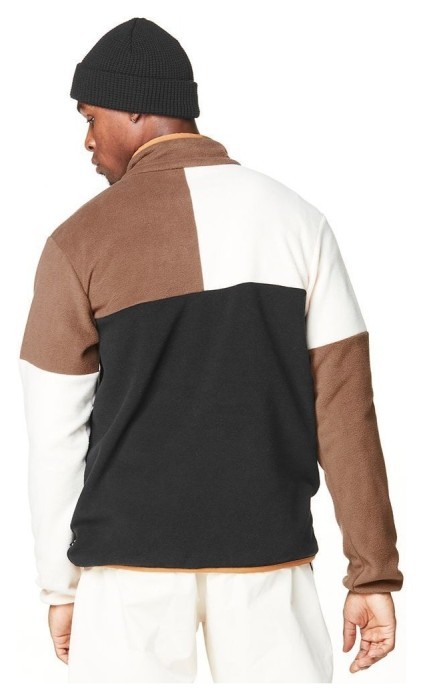Picture Organic реглан флісовий Arcca black-vanilla-cocoa brown M