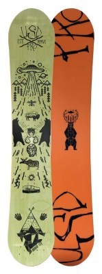 Сноуборд USD Pro KIDNAP 163 Green/Orange (USB17M2P)