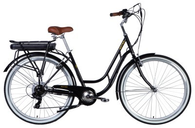 Велосипед уцінений з електроприводом 28" ST Dorozhnik eRETRO Vbr FR рама-19" 36B 13А*г 500Вт чорний 2026