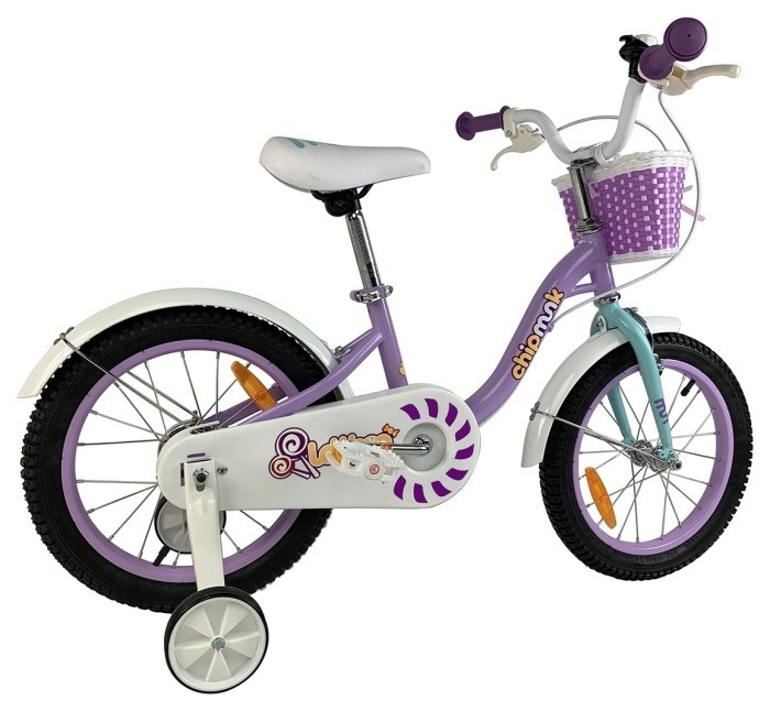 Велосипед дитячий RoyalBaby Chipmunk MM Girls 16", OFFICIAL UA, фіолетовий
