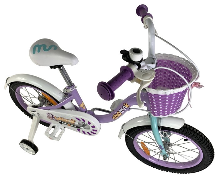 Велосипед дитячий RoyalBaby Chipmunk MM Girls 16", OFFICIAL UA, фіолетовий