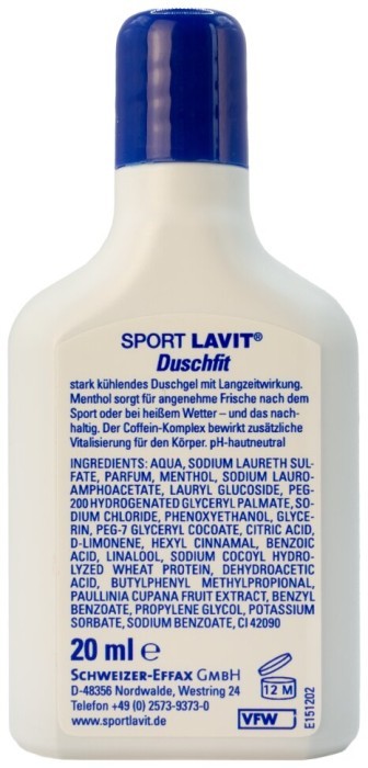 Гель для душу з охолоджуючим ефектом Sport Lavit Shower Fit 20 ml Mini (39804900)