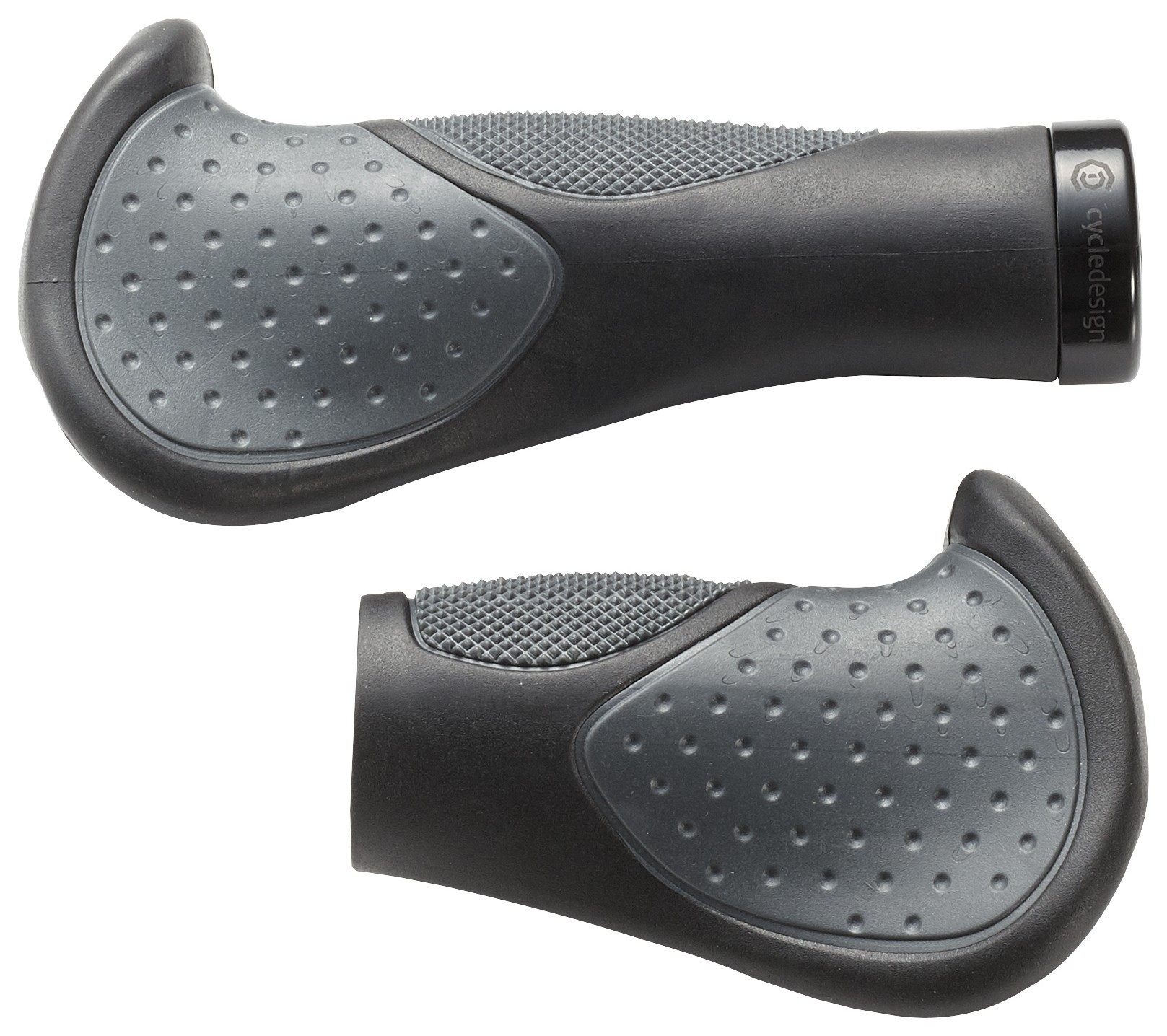Грипси для велосипеда Cycledesign ERGO LOCK-ON 139 мм Black/grey (GP0041)