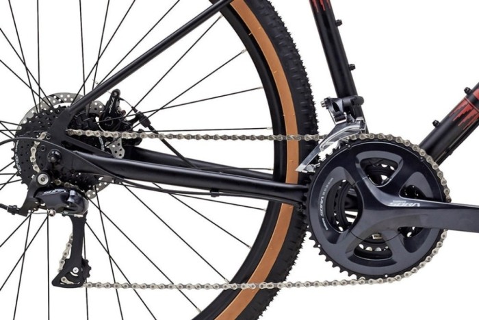 Велосипед 27,5" Marin FOUR CORNERS рама - S 2023 Satin Black/Red