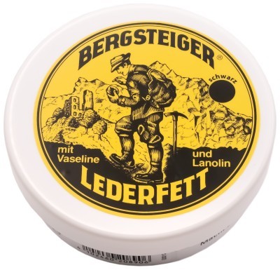 Водовідштовхуюче просочення для взуття HeySport Bergsteiger-Leather-Grease black 150 ml
