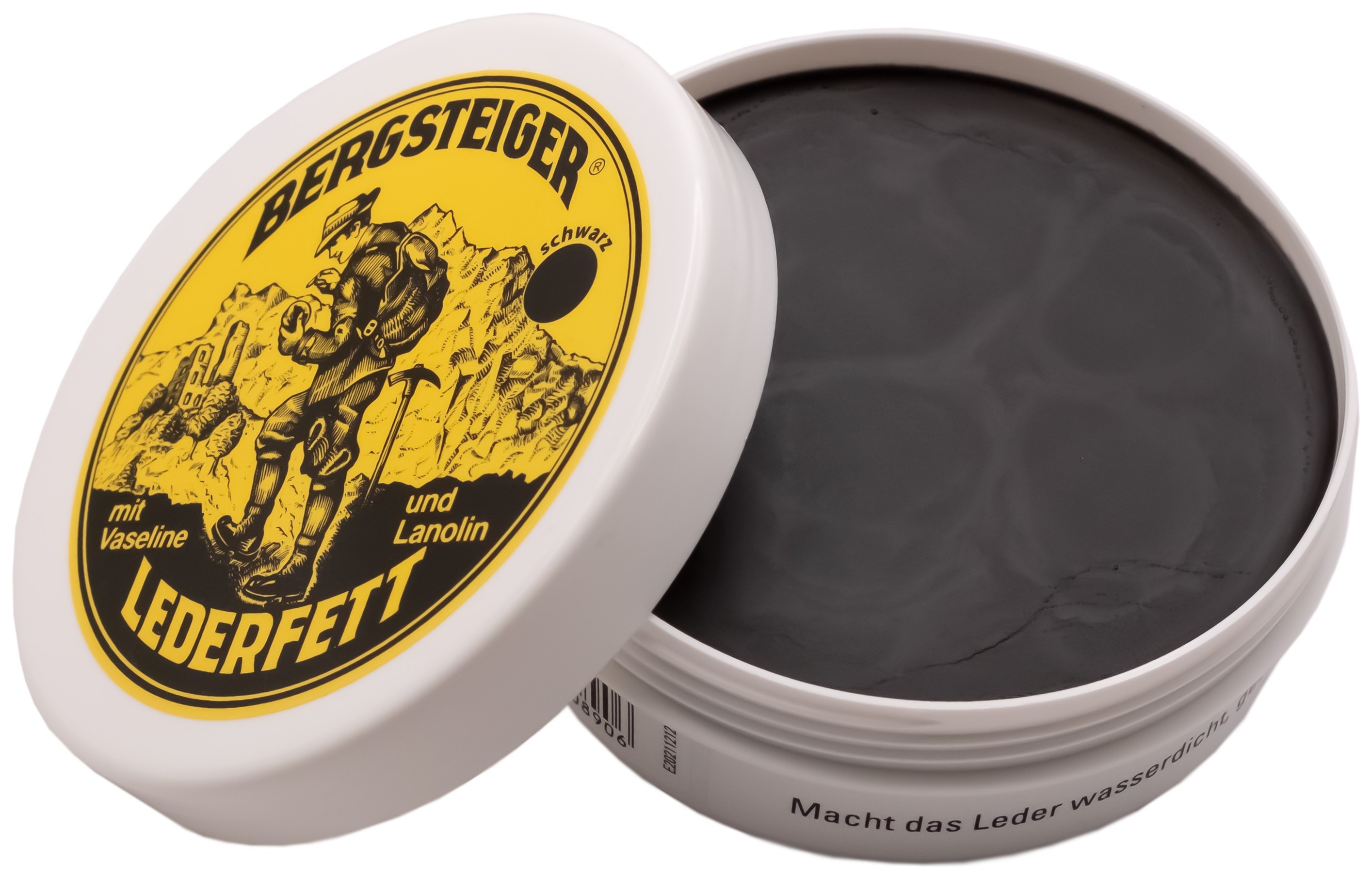 Водовідштовхуюче просочення для взуття HeySport Bergsteiger-Leather-Grease black 150 ml