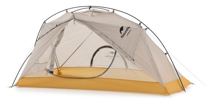 Намет надлегкий одномісний Naturehike NH21ZP003, сіро-жовтий