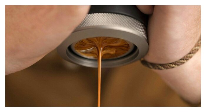 Портативна еспресо-кавоварка Wacaco Picopresso, механічна, для меленої кави