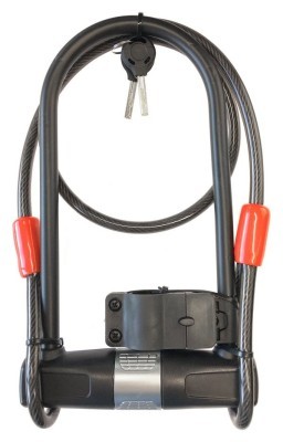 Замок для велосипеда тросовий Tempesta U-LOCK + CABLE LOCK Black (FSD-LK127020)