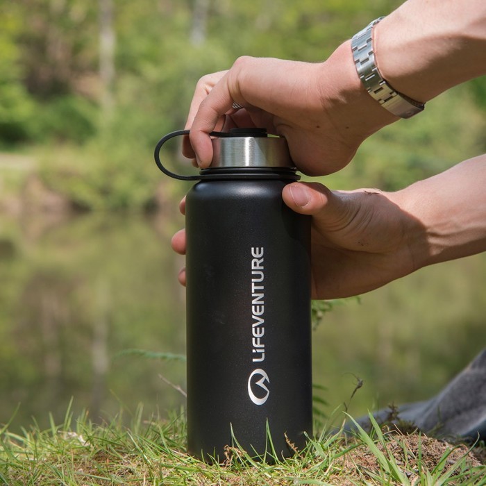 Lifeventure термофляга Stainless Steel Flask 1 L black