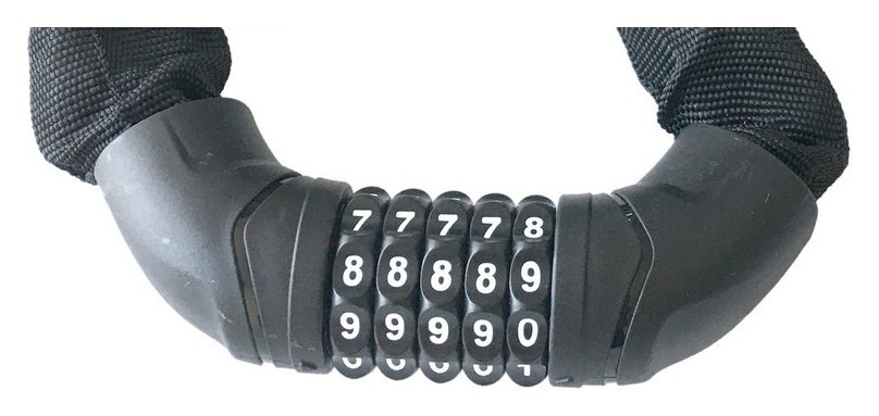 Замок для велосипеда Tempesta DIGI CHAIN Black (FSD-LK127018)