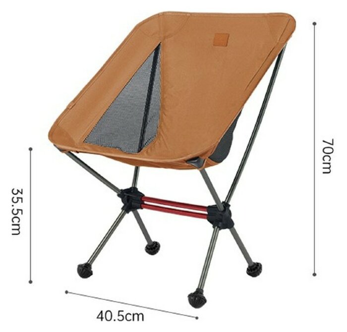 Стілець складаний ультралегкий Naturehike Stellaluna L01 CNK2350JJ017, помаранчевий