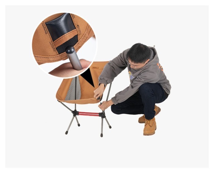 Стілець складаний ультралегкий Naturehike Stellaluna L01 CNK2350JJ017, помаранчевий