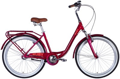 Велосипед AL 26" Dorozhnik RUBY PH рама-17" бордовий 2025