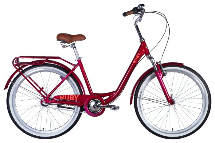 Велосипед AL 26" Dorozhnik RUBY PH рама-17" бордовий 2025