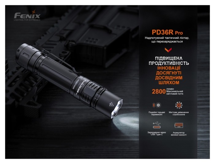 Ліхтар ручний Fenix PD36R Pro